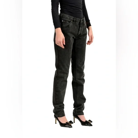 DOLCE & GABBANA
Women's "14 Gold" Black Straight Leg Boyfriend Jeans. - Picture 1 of 8